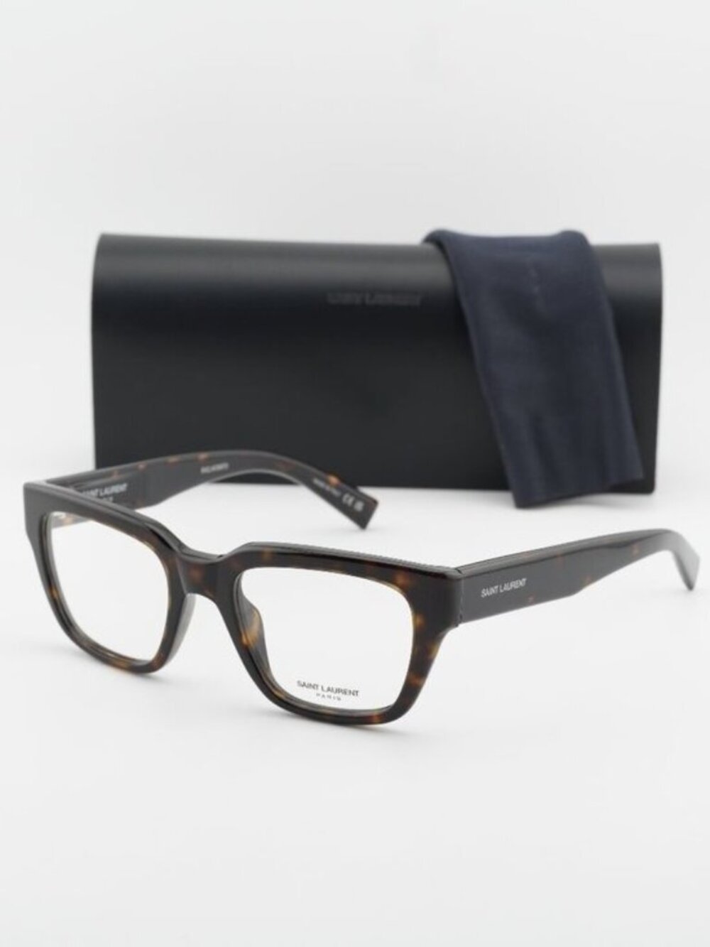 Saint Laurent SL804 002 Square Eyeglasses – Havana 51mm - Picture 4 of 10
